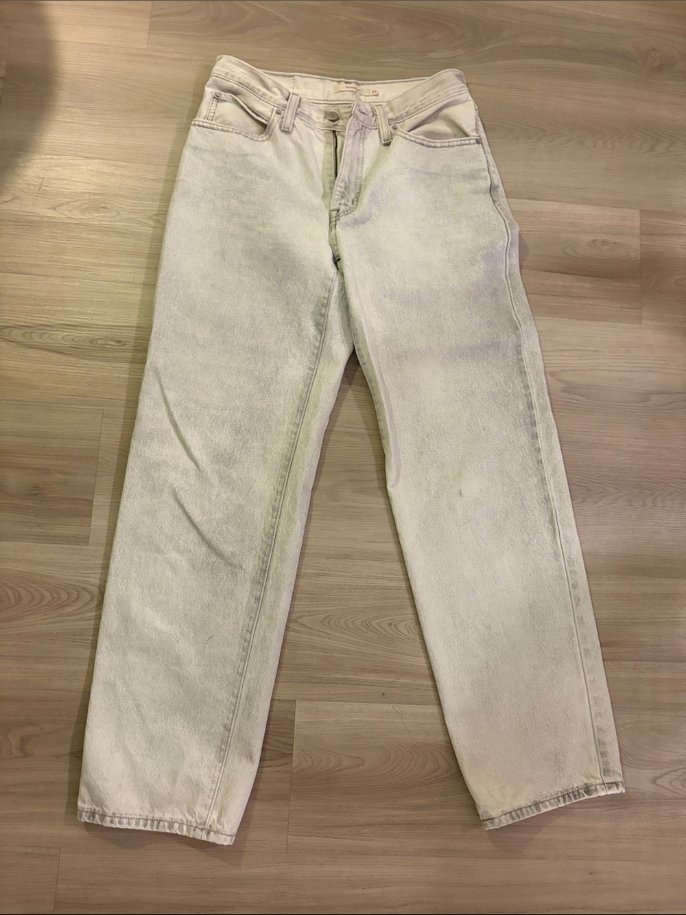 Relaxed Fit woman’s  White/ grey Jeans - Timeless Casual Style